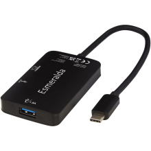 ADAPT aluminium Type-C multimedia-adapter (USB-A/Type-C/HDMI) - Topgiving